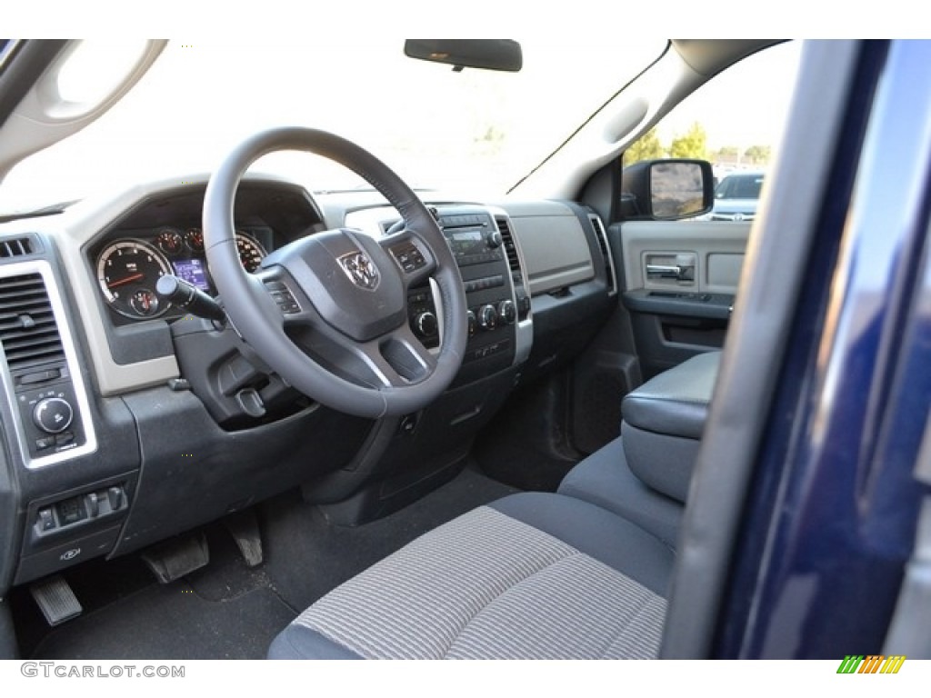 2012 Ram 1500 SLT Quad Cab 4x4 - True Blue Pearl / Dark Slate Gray/Medium Graystone photo #7