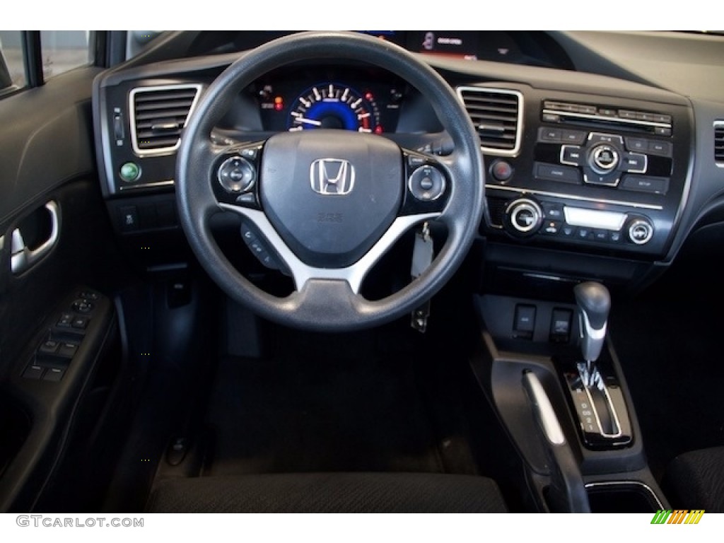 2013 Civic EX Sedan - Kona Coffee Metallic / Black photo #5