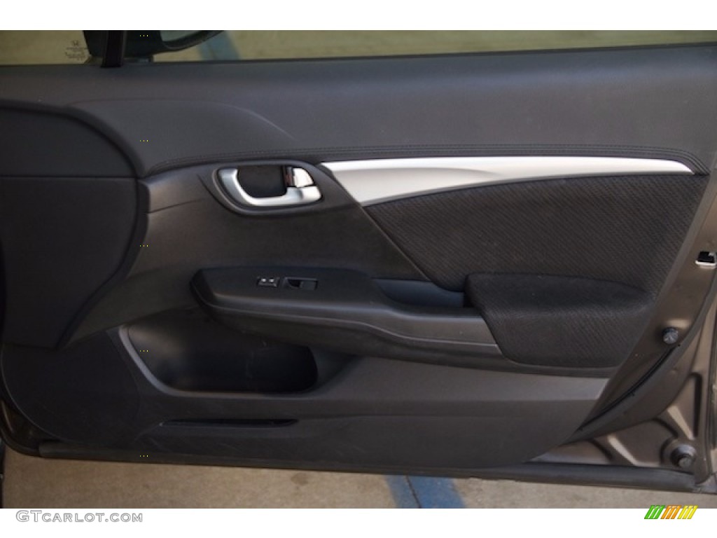 2013 Civic EX Sedan - Kona Coffee Metallic / Black photo #26