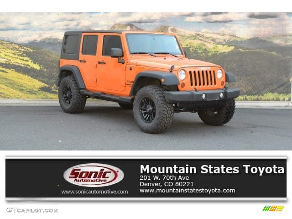 Crush Orange Jeep Wrangler Unlimited