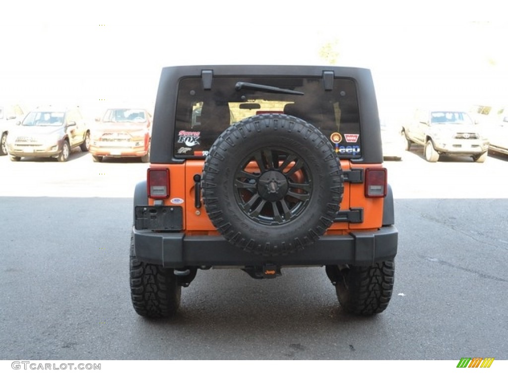 2012 Wrangler Unlimited Sport 4x4 - Crush Orange / Black photo #3