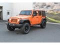 2012 Crush Orange Jeep Wrangler Unlimited Sport 4x4  photo #5