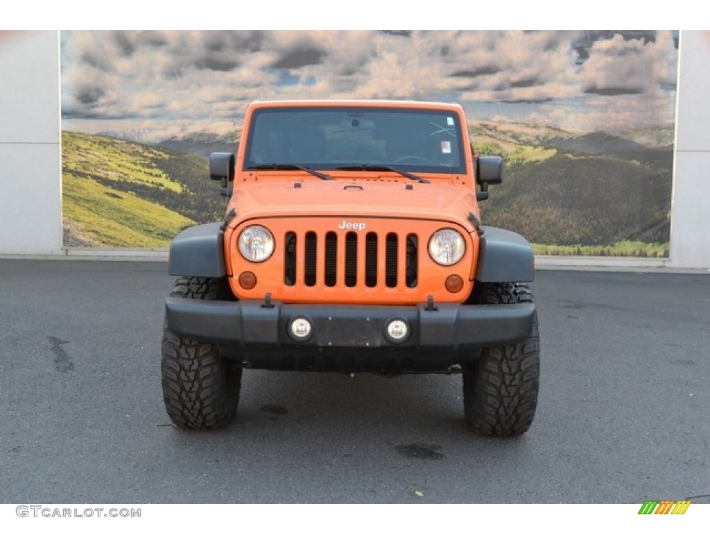2012 Wrangler Unlimited Sport 4x4 - Crush Orange / Black photo #6
