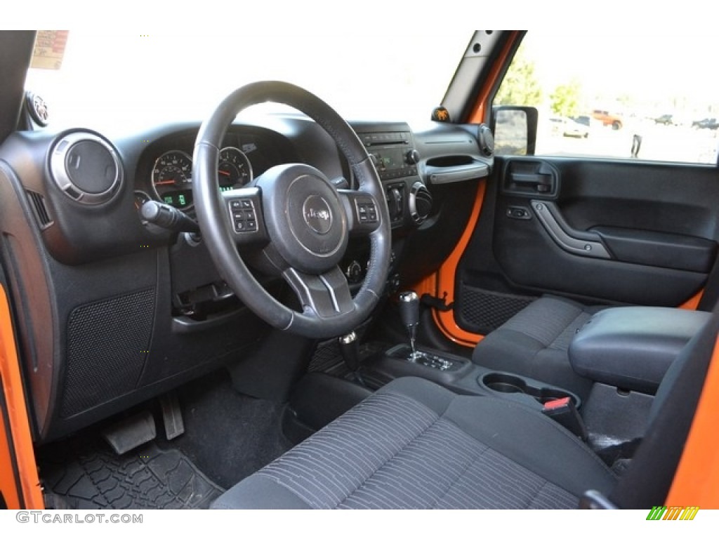 2012 Wrangler Unlimited Sport 4x4 - Crush Orange / Black photo #7