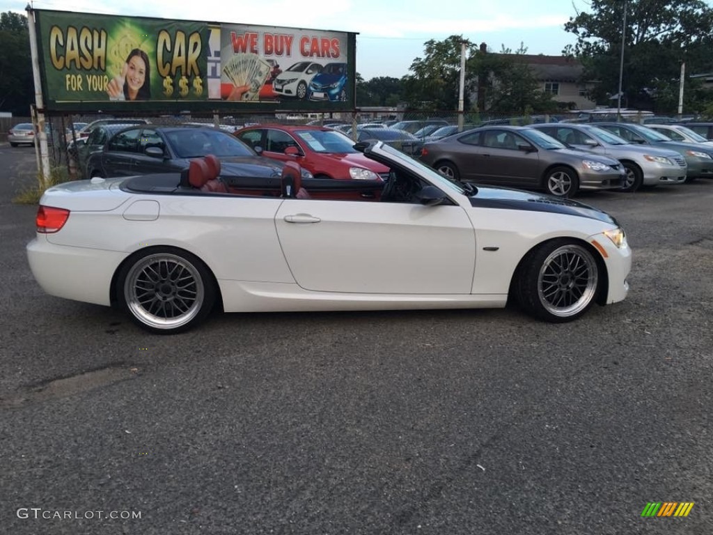 2008 3 Series 335i Convertible - Alpine White / Coral Red/Black photo #5