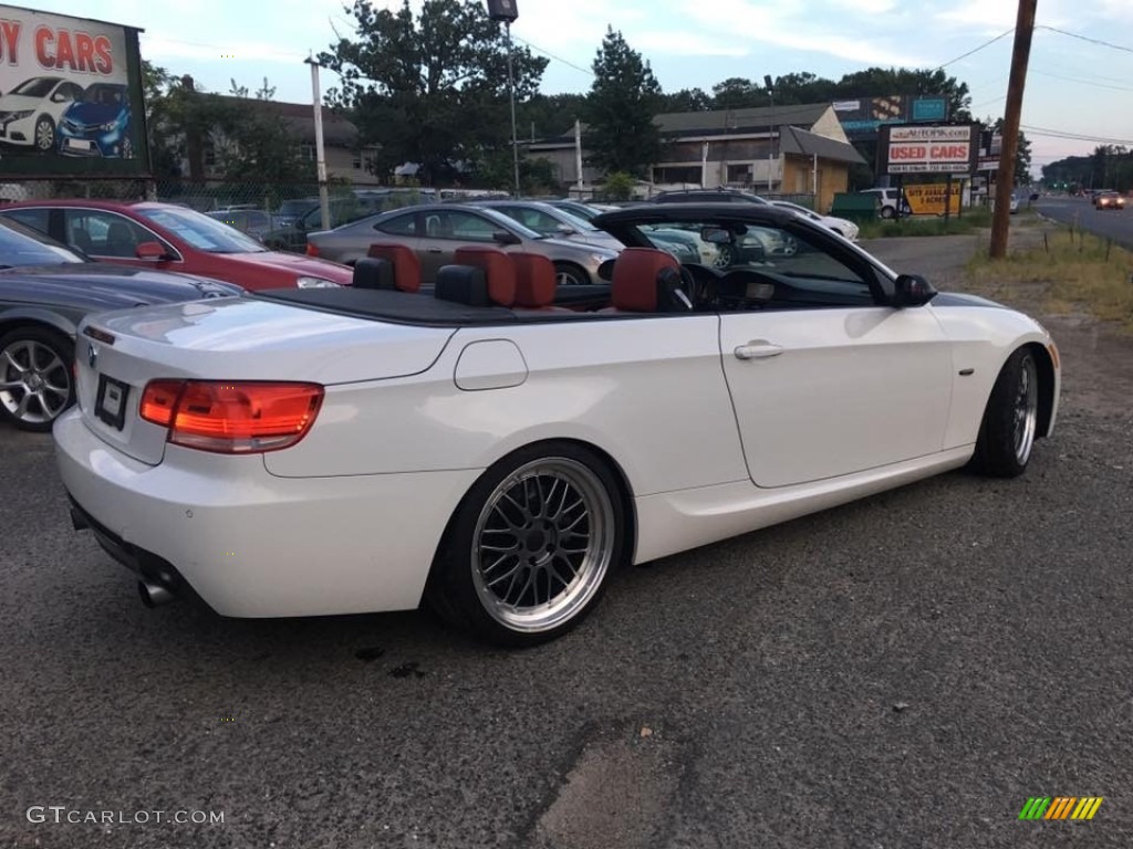 2008 3 Series 335i Convertible - Alpine White / Coral Red/Black photo #6