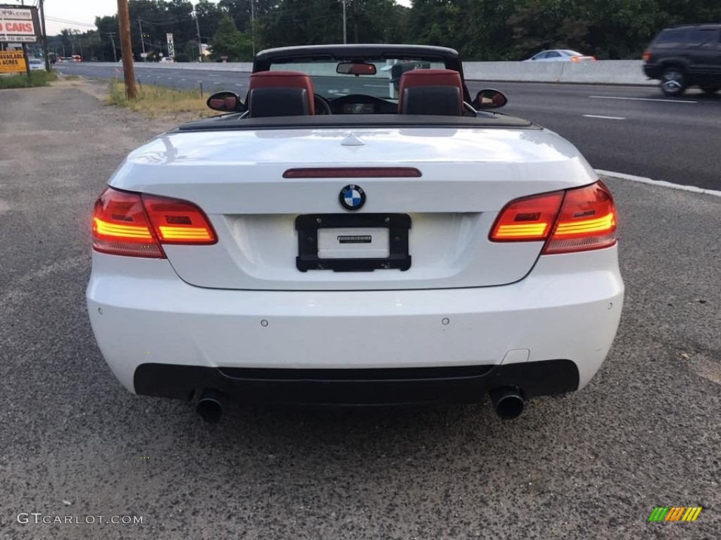 2008 3 Series 335i Convertible - Alpine White / Coral Red/Black photo #8