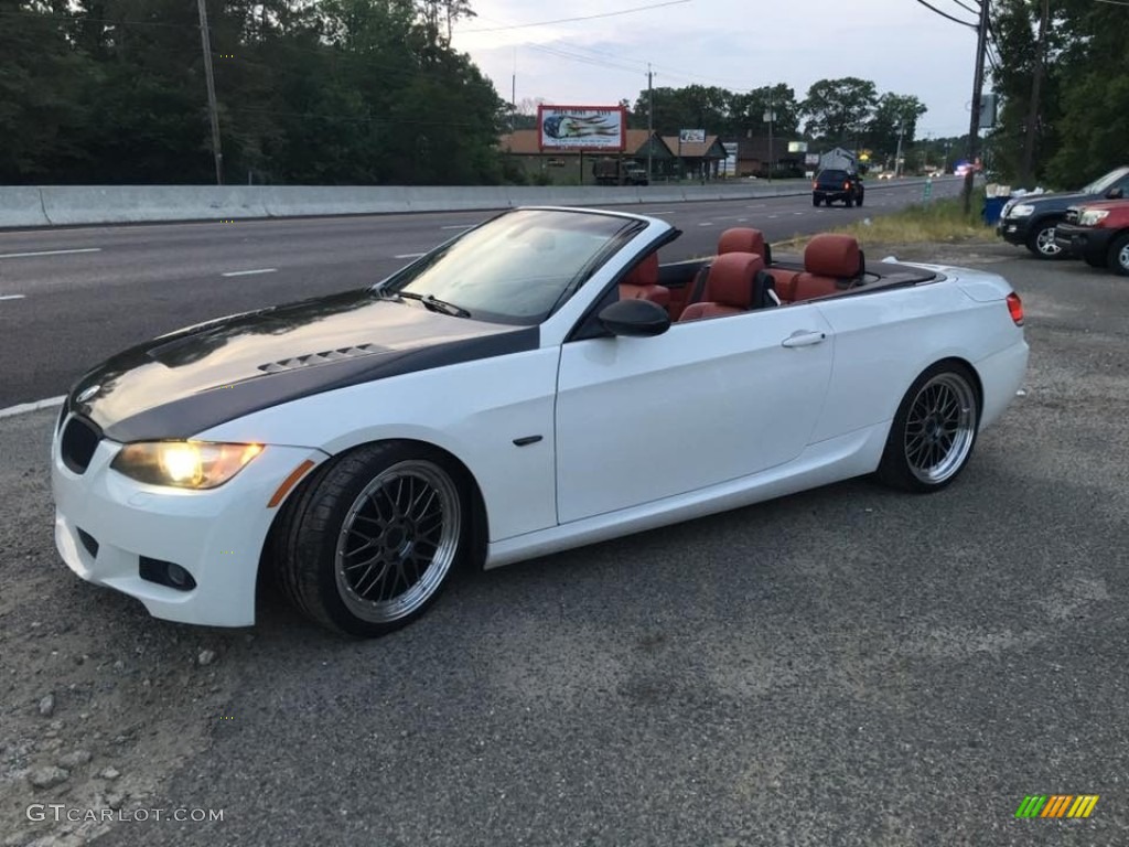 2008 3 Series 335i Convertible - Alpine White / Coral Red/Black photo #11