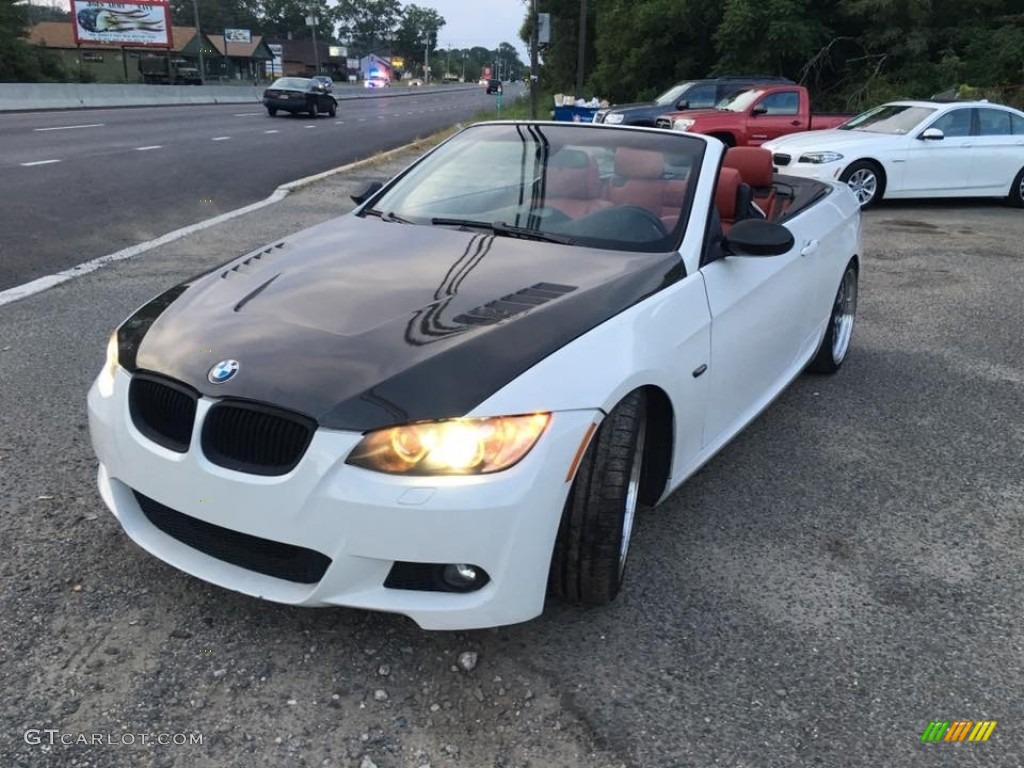 2008 3 Series 335i Convertible - Alpine White / Coral Red/Black photo #12