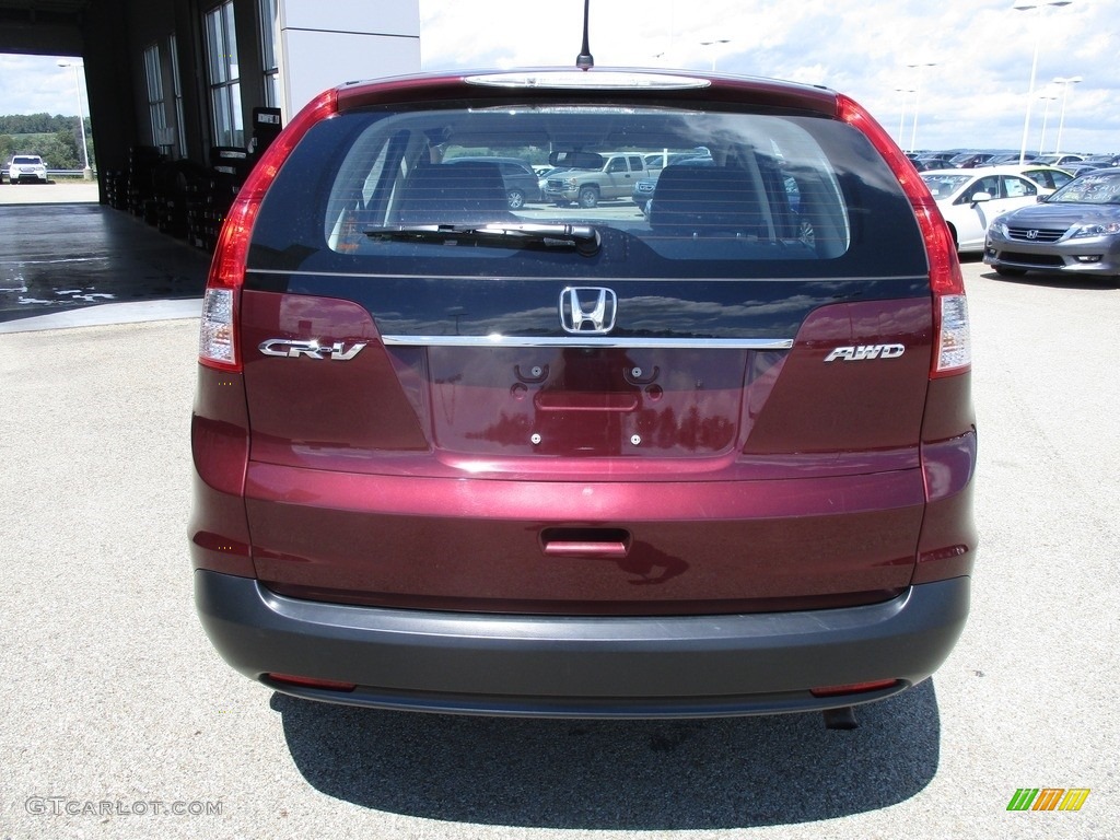 2013 CR-V LX AWD - Basque Red Pearl II / Gray photo #3