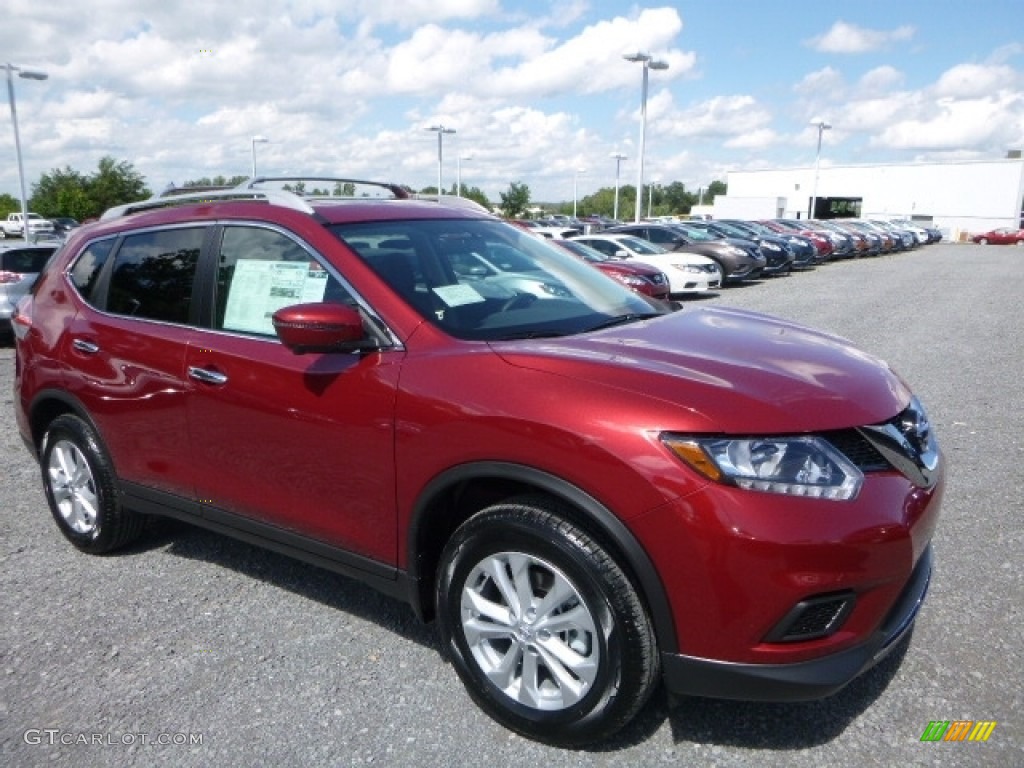 2016 Rogue S AWD - Cayenne Red / Charcoal photo #1