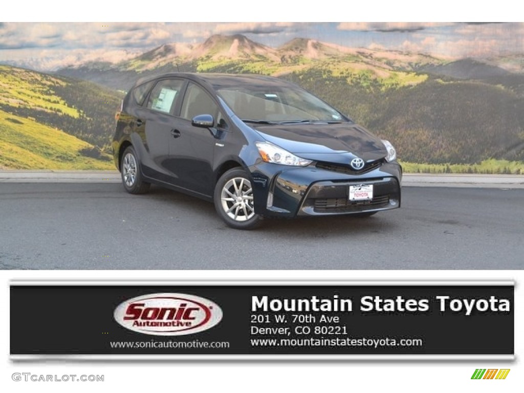 2017 Galactic Aqua Mica Toyota Prius V Three 115067478 Gtcarlot Galactic Aqua Mica Prius V