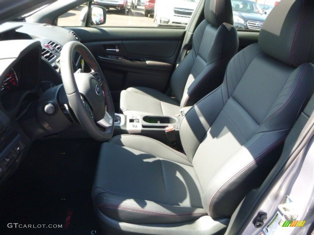 Carbon Black Interior 2017 Subaru WRX Limited Photo #115098647