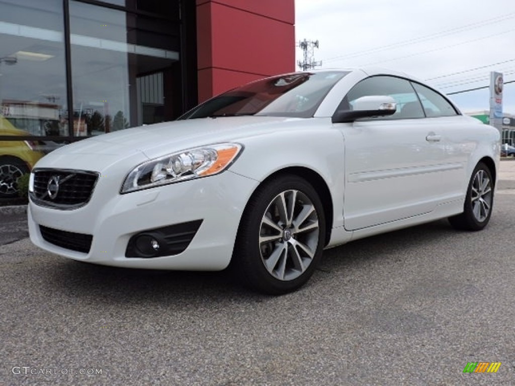 2011 C70 T5 - Ice White / Soverign Hide Calcite Leather/Umbra Brown photo #12