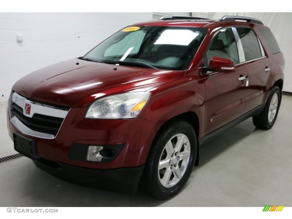 2007 Outlook XR AWD - Red Jewel / Black photo #35