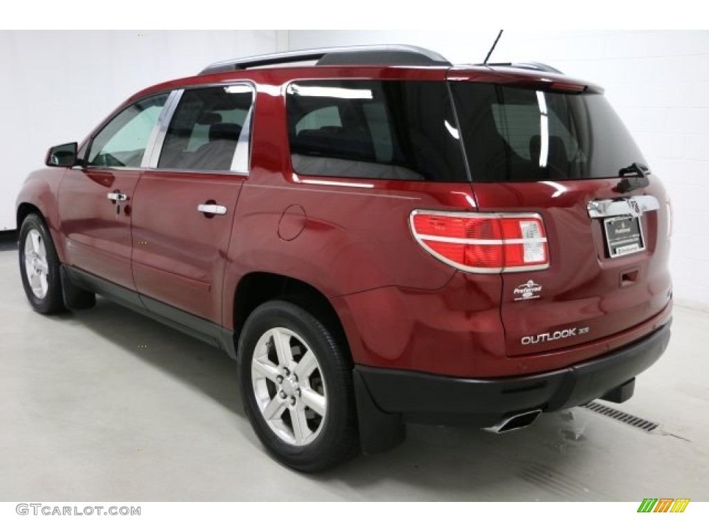 2007 Outlook XR AWD - Red Jewel / Black photo #36