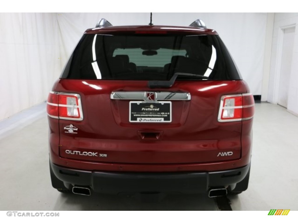 2007 Outlook XR AWD - Red Jewel / Black photo #37