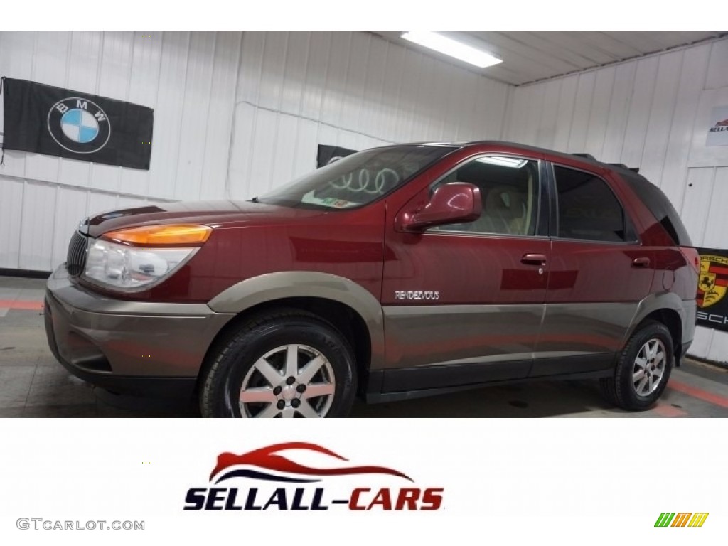 Medium Red Buick Rendezvous