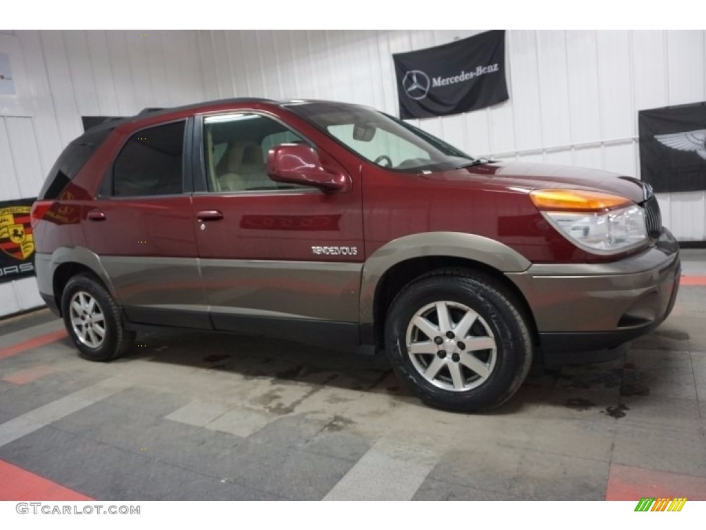 2002 Rendezvous CXL AWD - Medium Red / Medium Oak photo #6