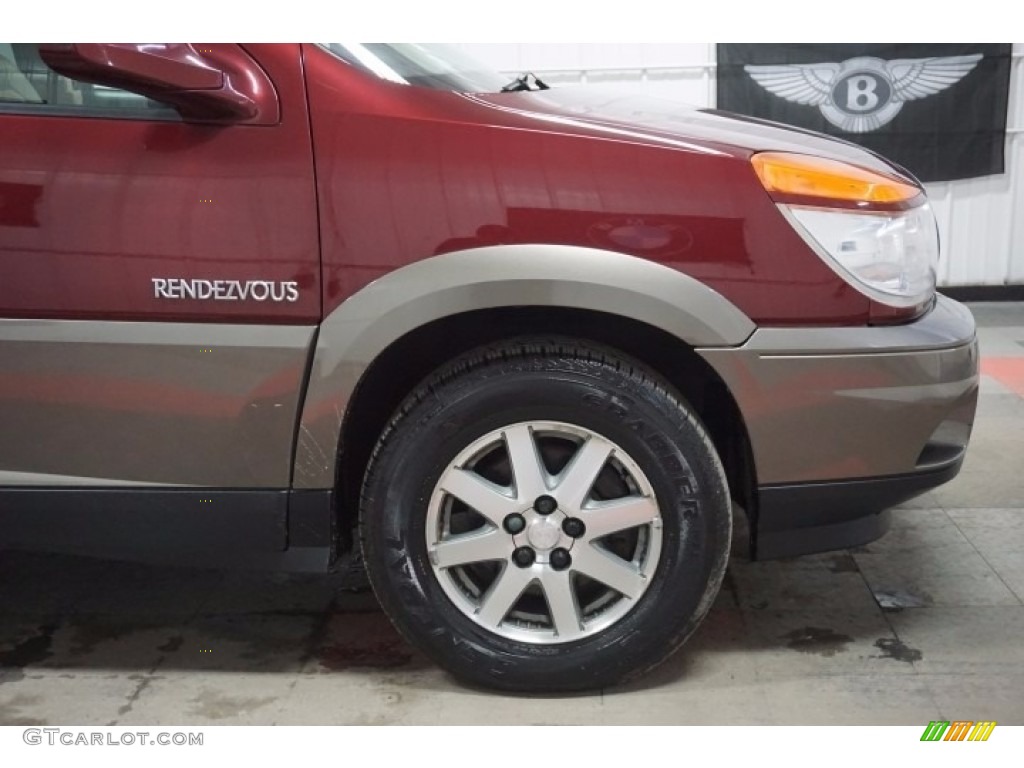 2002 Rendezvous CXL AWD - Medium Red / Medium Oak photo #56