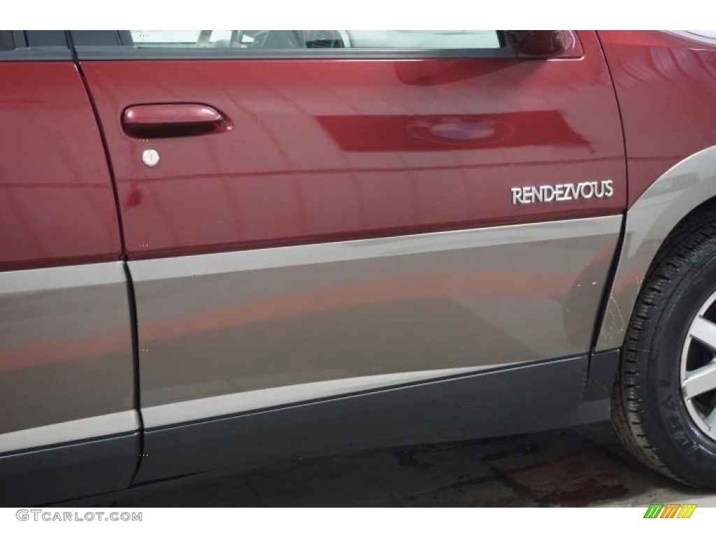 2002 Rendezvous CXL AWD - Medium Red / Medium Oak photo #61