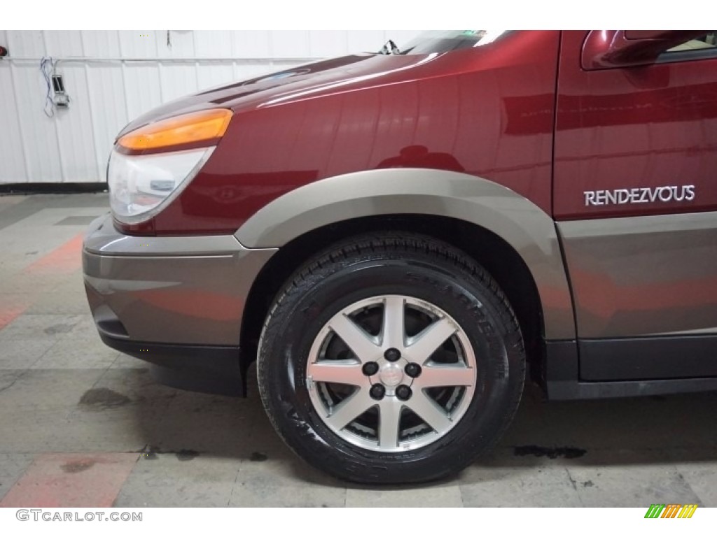2002 Rendezvous CXL AWD - Medium Red / Medium Oak photo #78