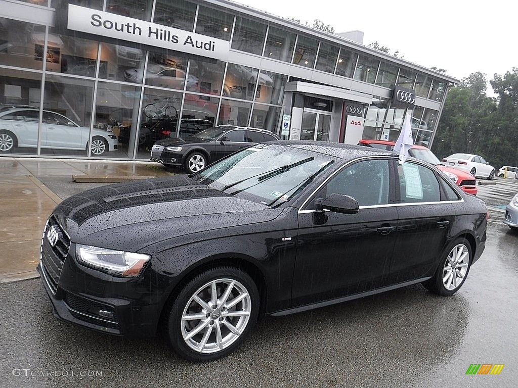 2015 A4 2.0T Premium Plus quattro - Mythos Black Metallic / Black photo #1