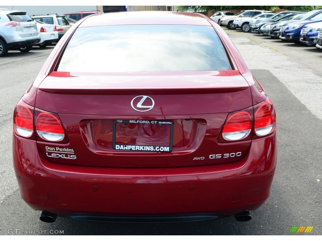 2006 GS 300 AWD - Matador Red Mica / Black photo #7