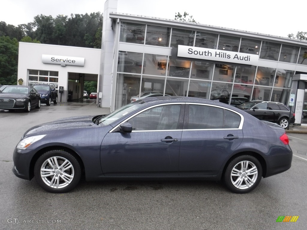 2011 G 37 x AWD Sedan - Blue Slate / Wheat photo #2