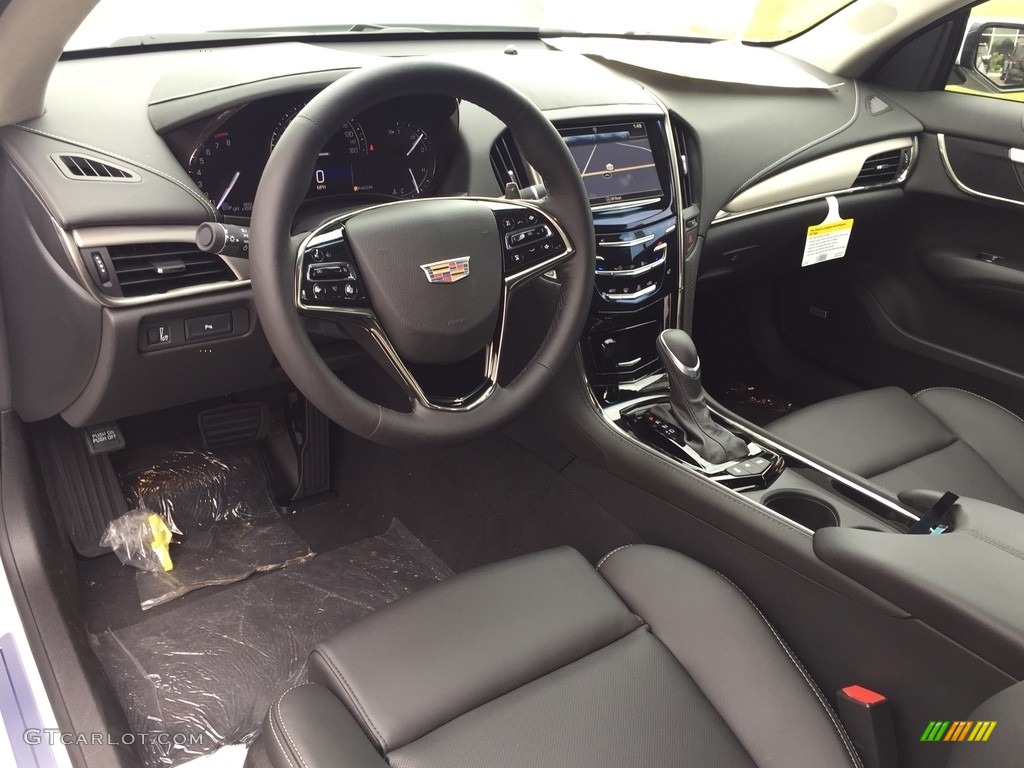 Jet Black Interior 2017 Cadillac ATS Luxury AWD Photo #115113213