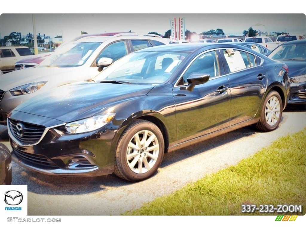 2016 Mazda6 Sport - Jet Black Mica / Black photo #1