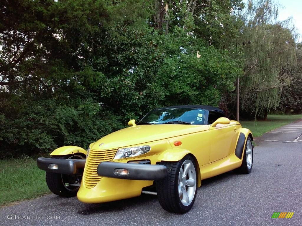 1999 Prowler Roadster - Prowler Yellow / Agate photo #2
