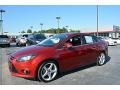 2013 Ruby Red Ford Focus Titanium Sedan  photo #7