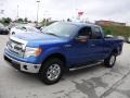 2013 Blue Flame Metallic Ford F150 XLT SuperCab 4x4  photo #7