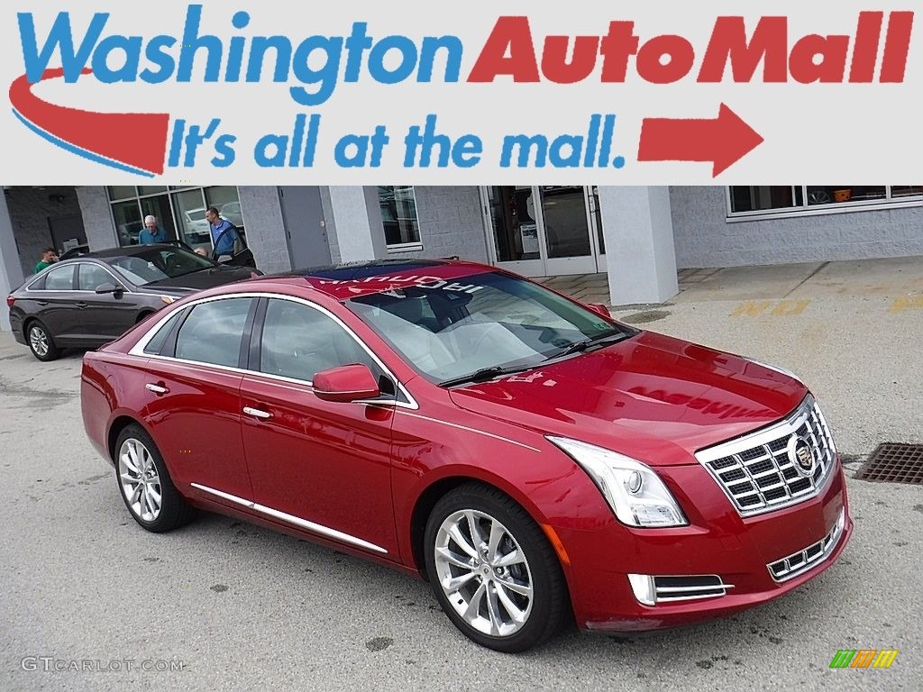 2013 XTS Premium AWD - Crystal Red Tintcoat / Caramel/Jet Black photo #1