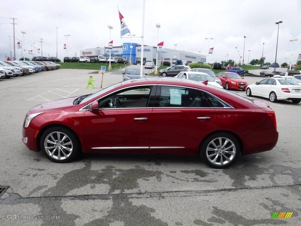 2013 XTS Premium AWD - Crystal Red Tintcoat / Caramel/Jet Black photo #7