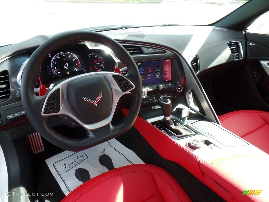 Adrenaline Red Interior 2017 Chevrolet Corvette Grand Sport Convertible Photo #115127760