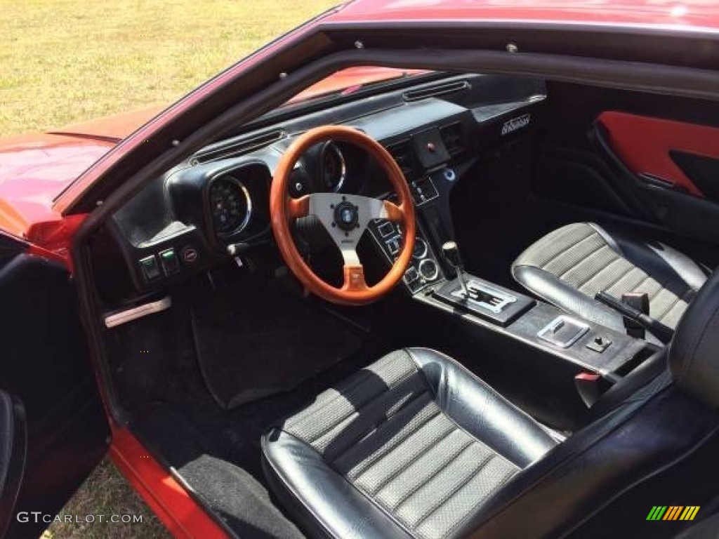 Black Interior 1972 De Tomaso Pantera Standard Pantera Model Photo #115129010