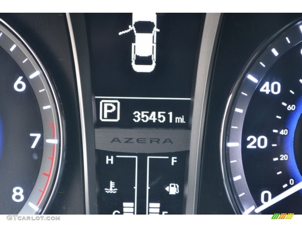 2013 Azera  - Black Onyx Pearl / Chestnut Brown photo #10