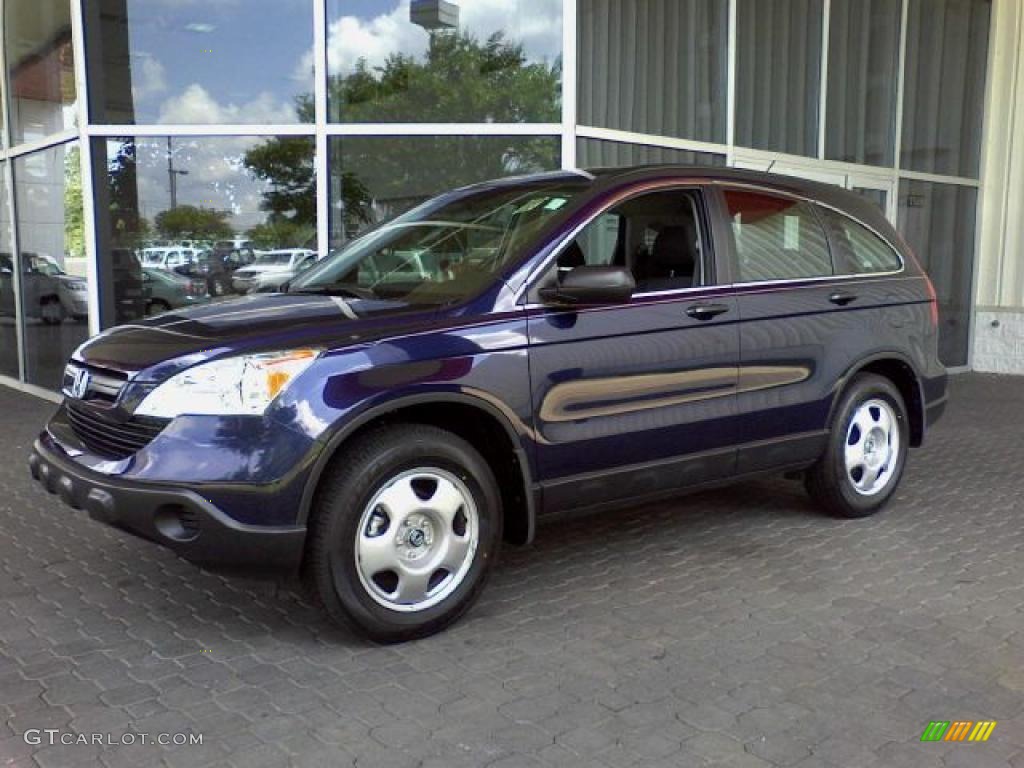 2007 CR-V LX - Royal Blue Pearl / Black photo #3