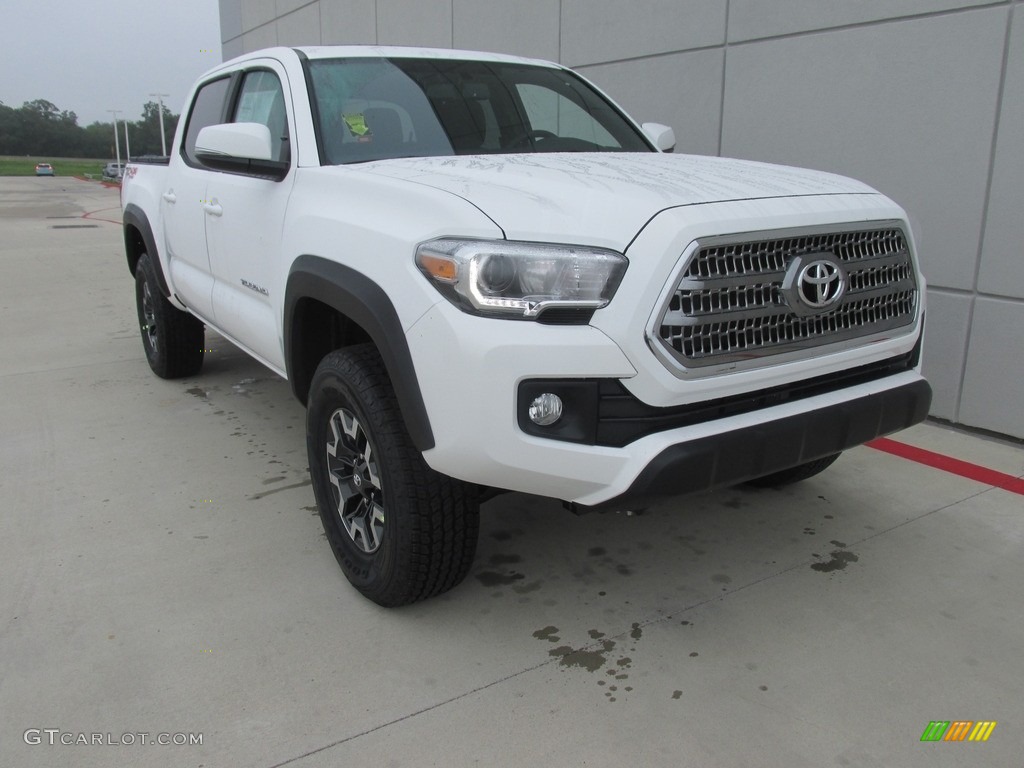 Super White 2017 Toyota Tacoma TRD Off Road Double Cab 4x4 Exterior Photo #115132184