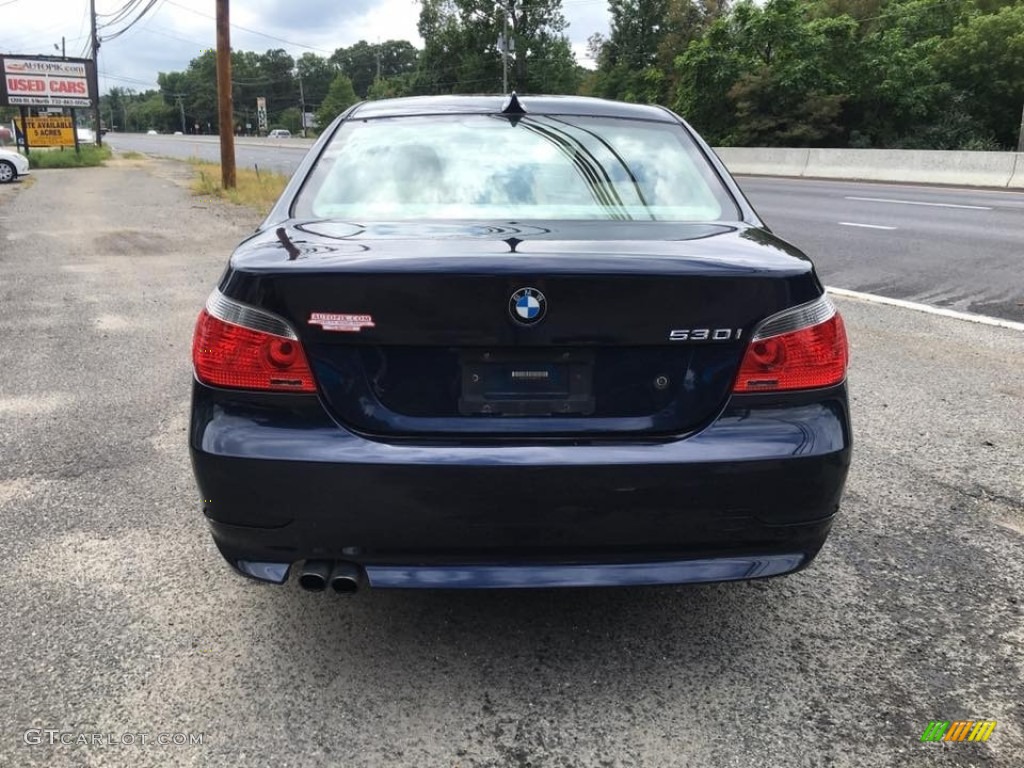 2004 5 Series 530i Sedan - Orient Blue Metallic / Black photo #5