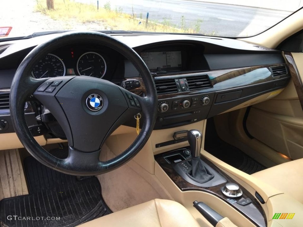 2004 5 Series 530i Sedan - Orient Blue Metallic / Black photo #9