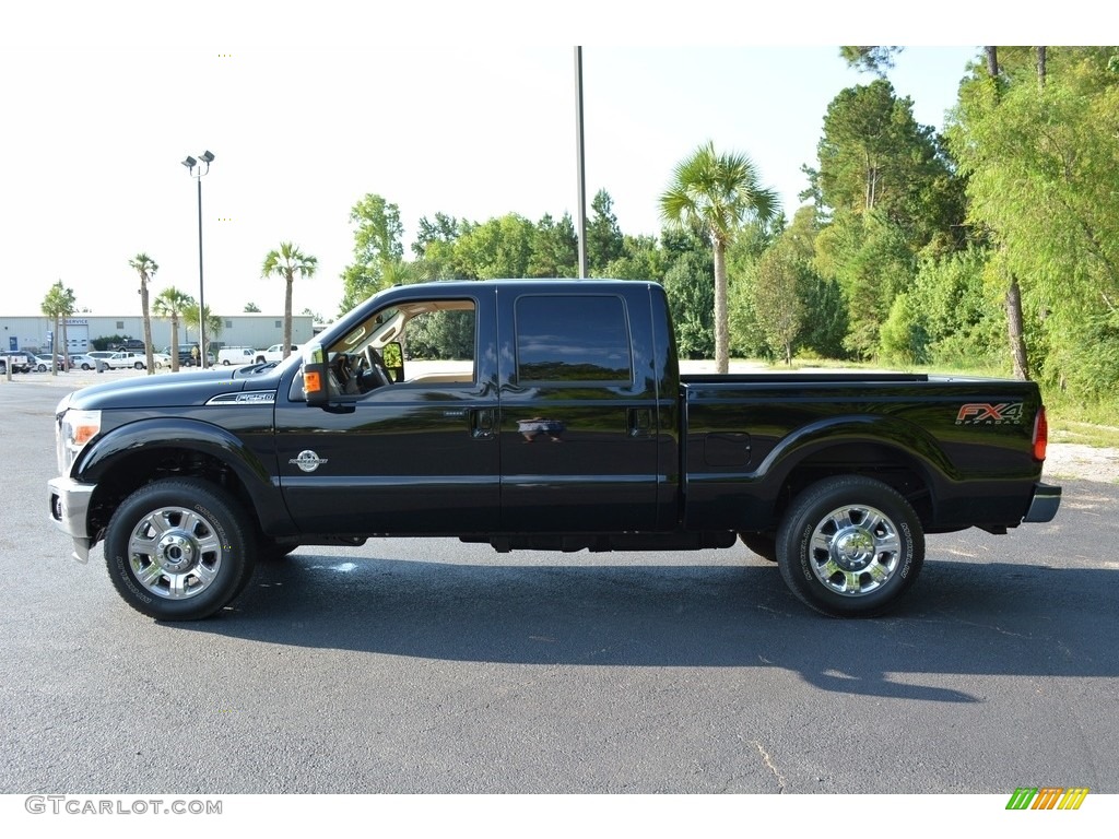 2016 F250 Super Duty Lariat Crew Cab 4x4 - Shadow Black / Adobe photo #8
