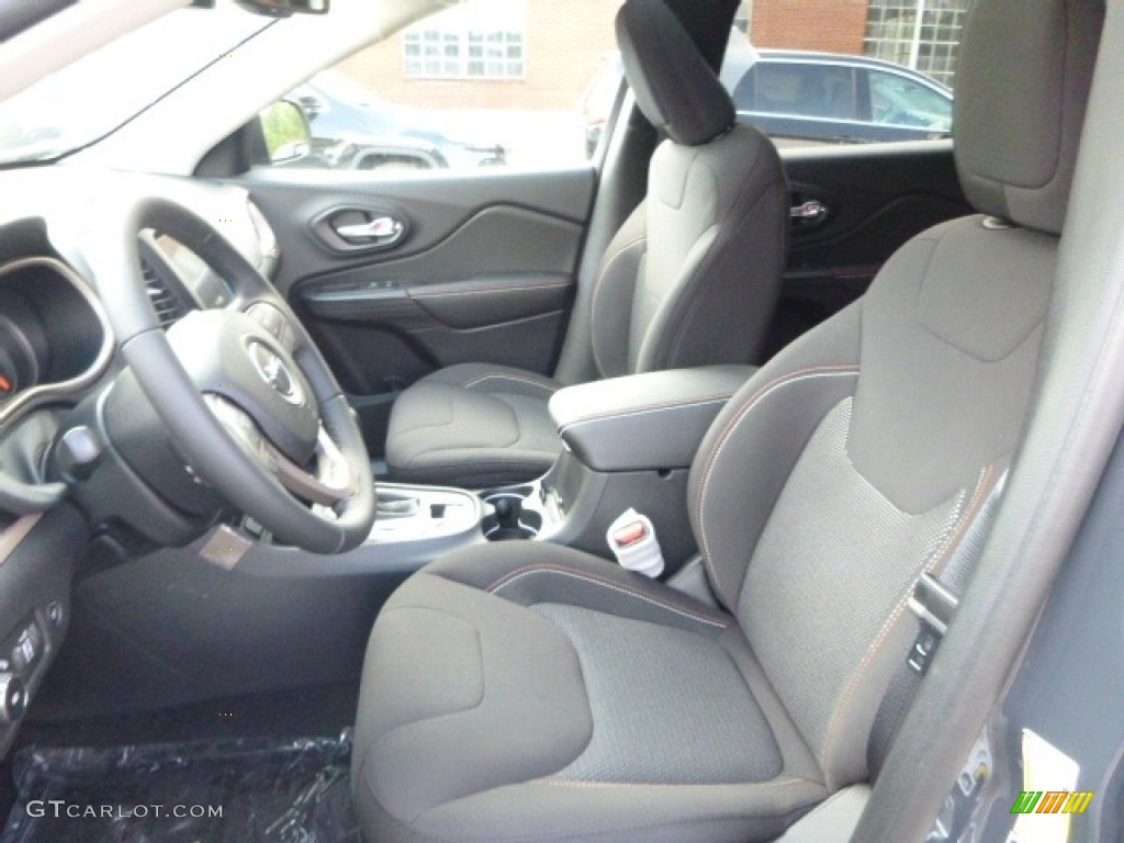 Black Interior 2017 Jeep Cherokee 75th Anniversary Edition 4x4 Photo #115133960