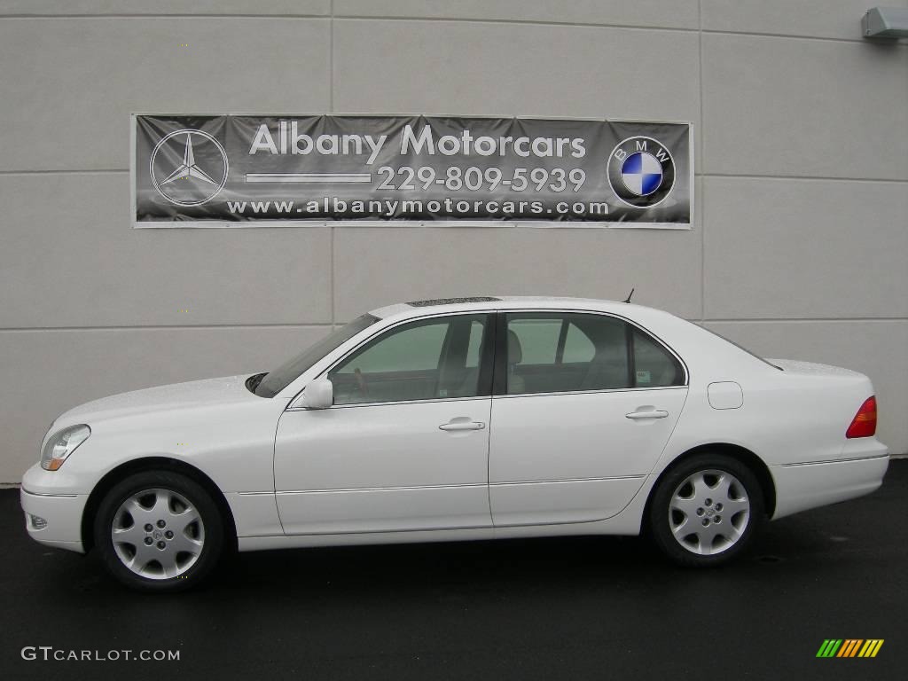 2003 LS 430 Sedan - Crystal White / Ivory photo #1