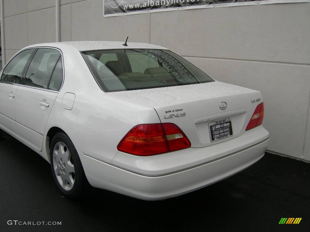 2003 LS 430 Sedan - Crystal White / Ivory photo #4