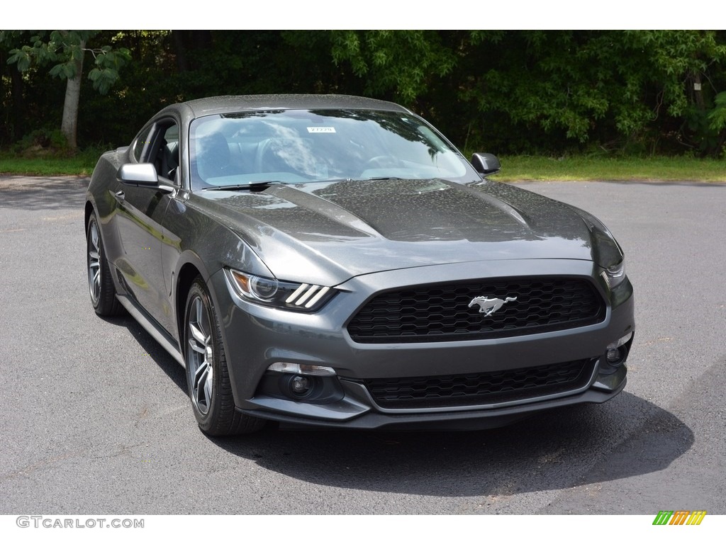 2017 Mustang EcoBoost Premium Coupe - Magnetic / Ebony photo #1