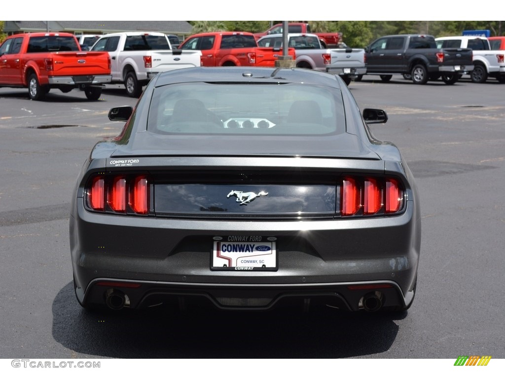 2017 Mustang EcoBoost Premium Coupe - Magnetic / Ebony photo #4