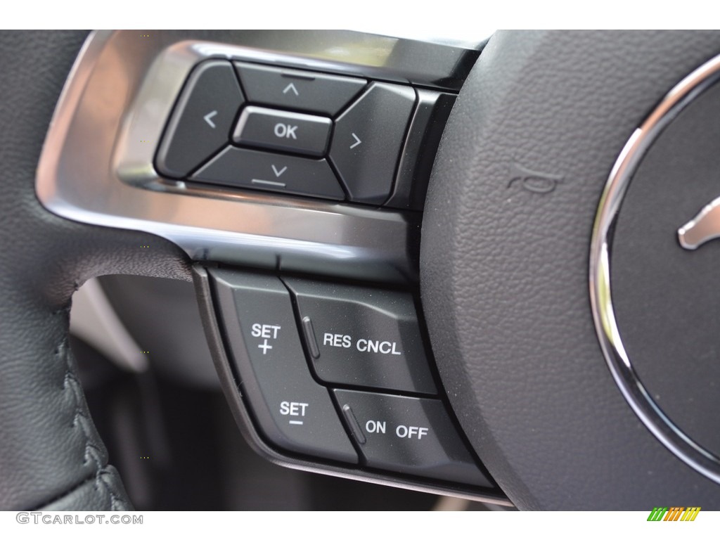 2017 Mustang EcoBoost Premium Coupe - Magnetic / Ebony photo #40